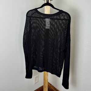 NWT: Uniqlo Women’s Mesh Knit Top | Long-Sleeve Top | Mesh Cover Up